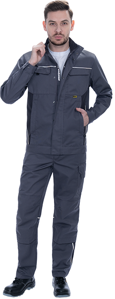 Брюки GT летние, серый-т.серый