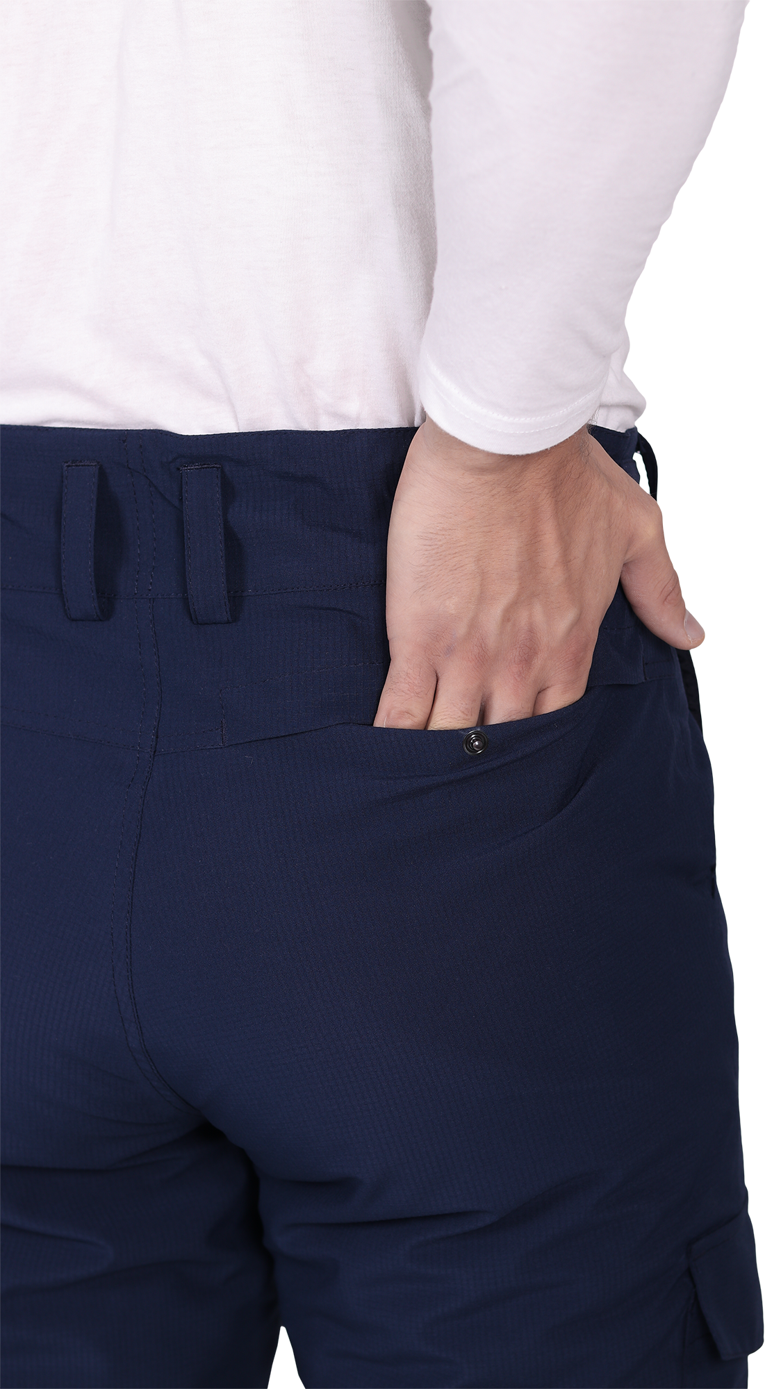 Брюки мужские утепленные ACTIVE, синий-флуоресцентный желтый