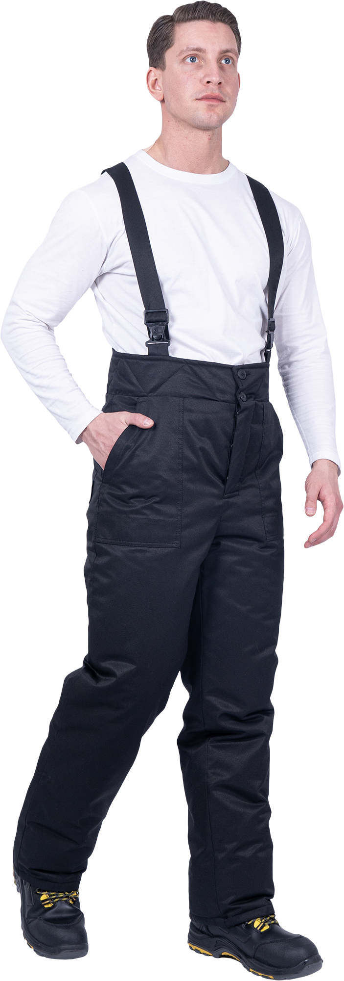 Брюки ЗАЩИТА зимние, черные