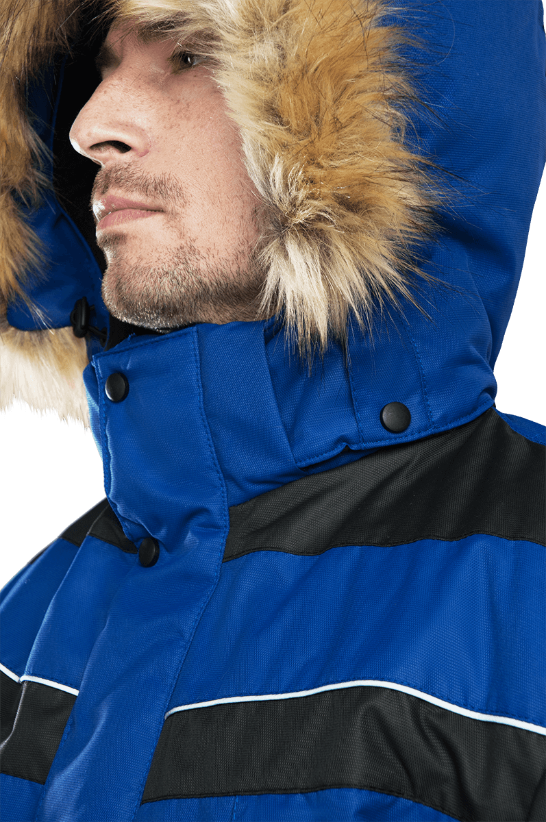 Куртка ДИКСОН зимняя, василек-черный