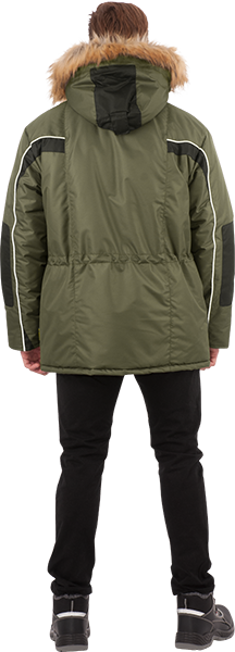 Куртка ДИКСОН зимняя, хаки-черный