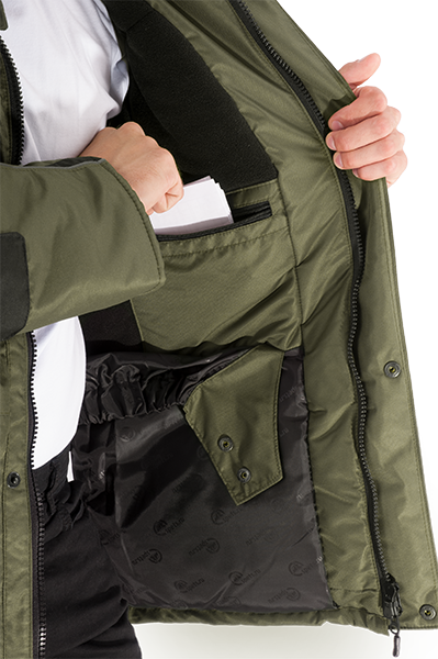 Куртка ДИКСОН зимняя, хаки-черный