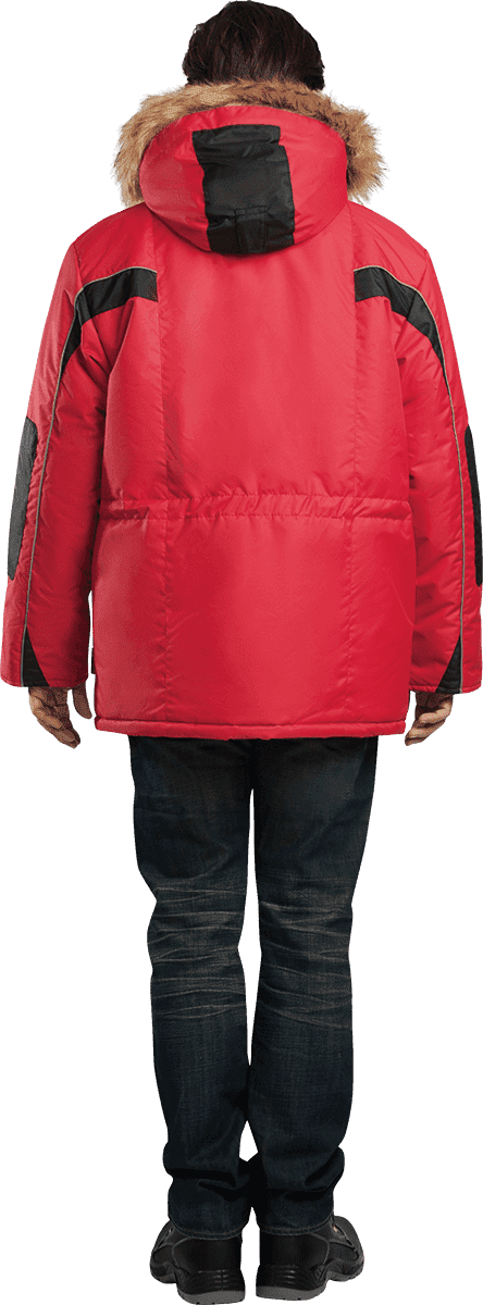 Куртка ДИКСОН зимняя, красный-черный