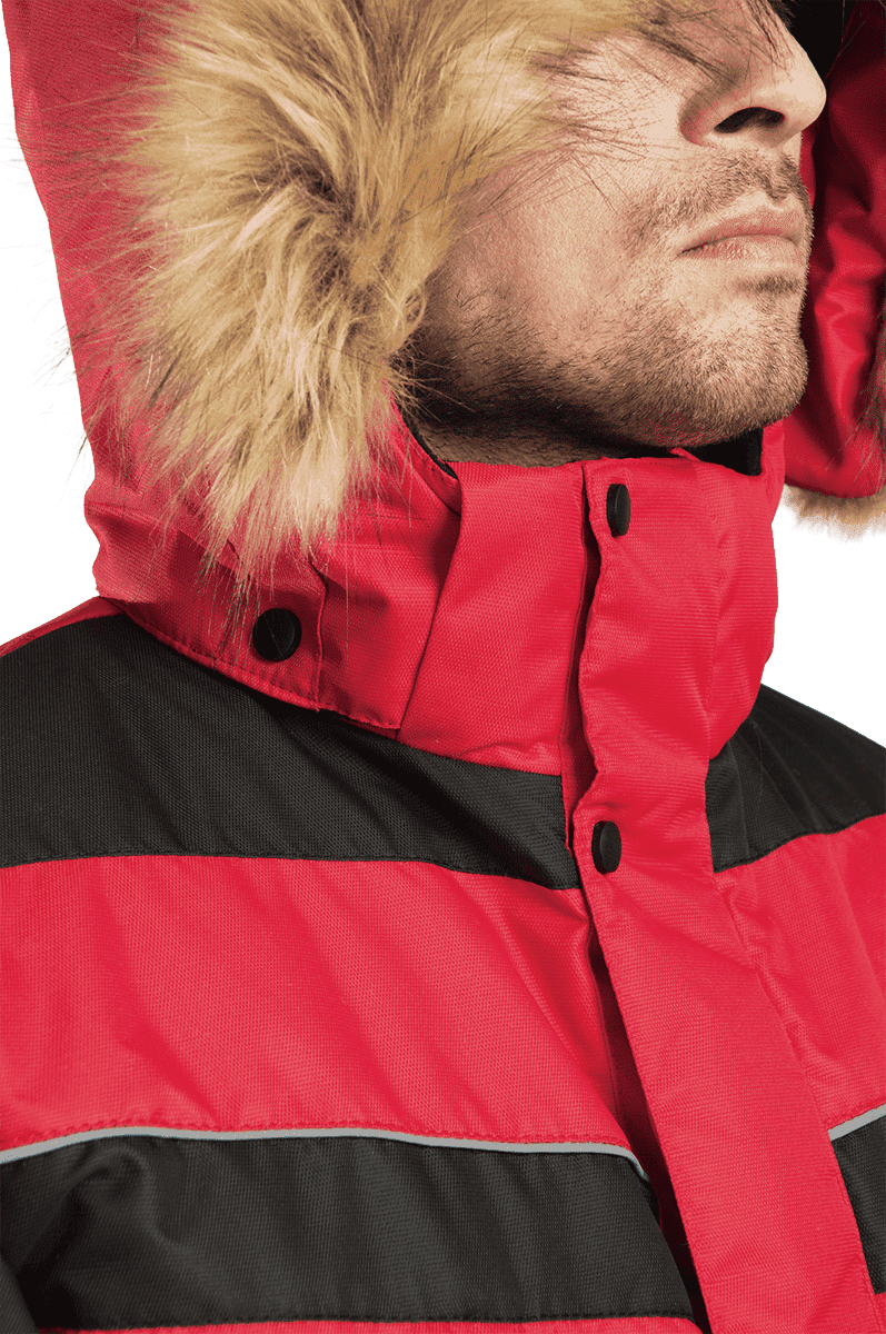 Куртка ДИКСОН зимняя, красный-черный