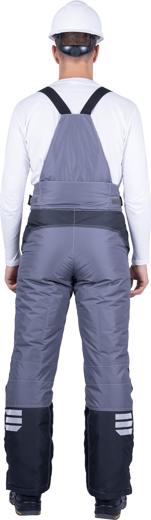 Брюки ЭДВАНС зимние, серый-т.серый-черный