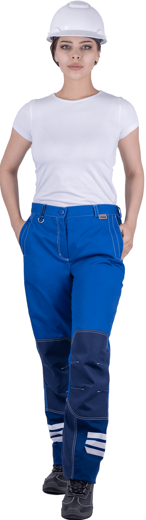 Брюки ЭДВАНС летние, василек-синий, женские