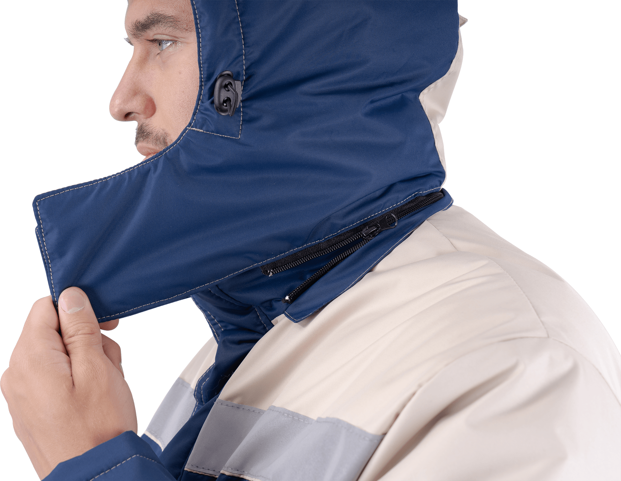 Костюм ЕНИСЕЙ зимний, синий-бежевый