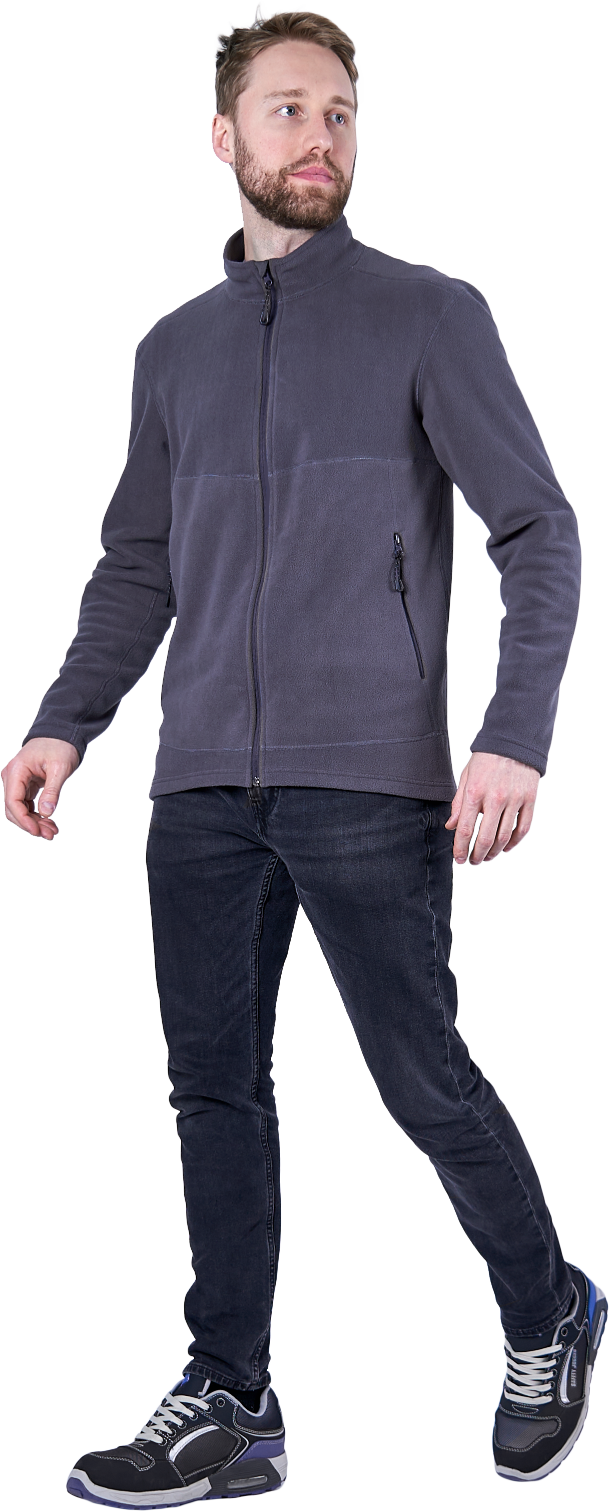 Куртка флисовая ФЬЮЖЕН, темно-серая