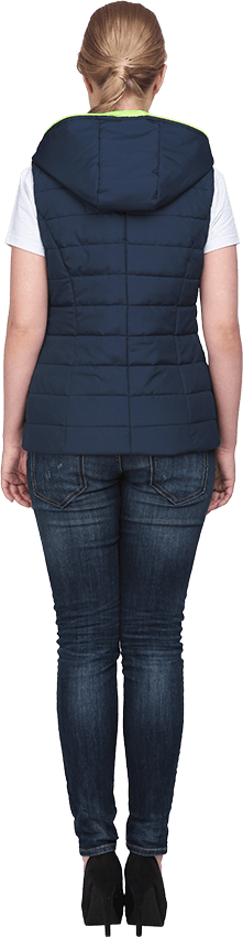 Жилет ФЬЮЖЕН утепленный, т/синий , женский