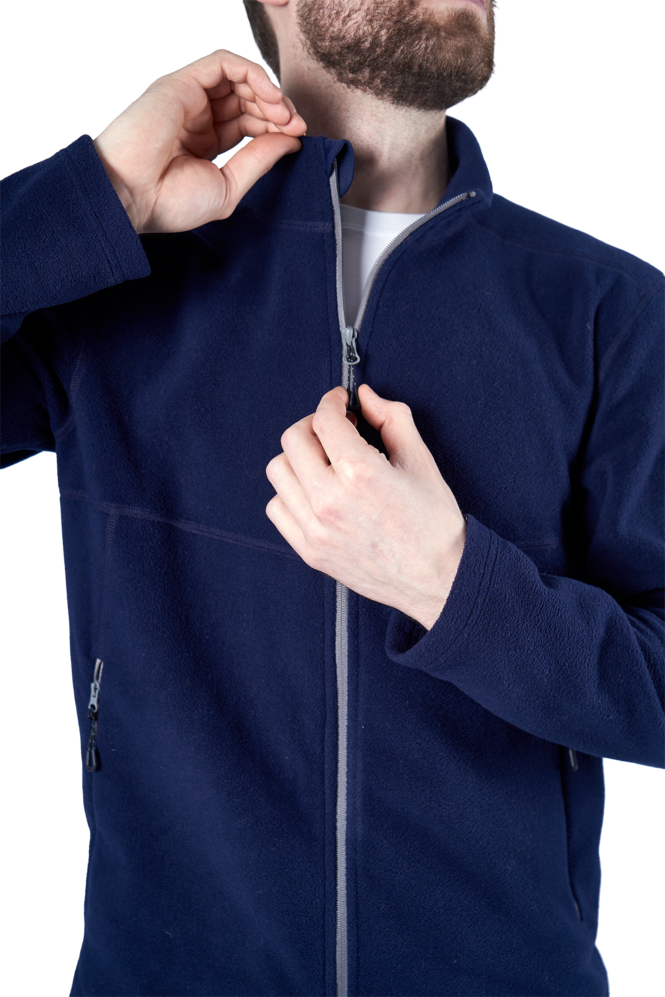 Куртка флисовая ФЬЮЖЕН, синяя