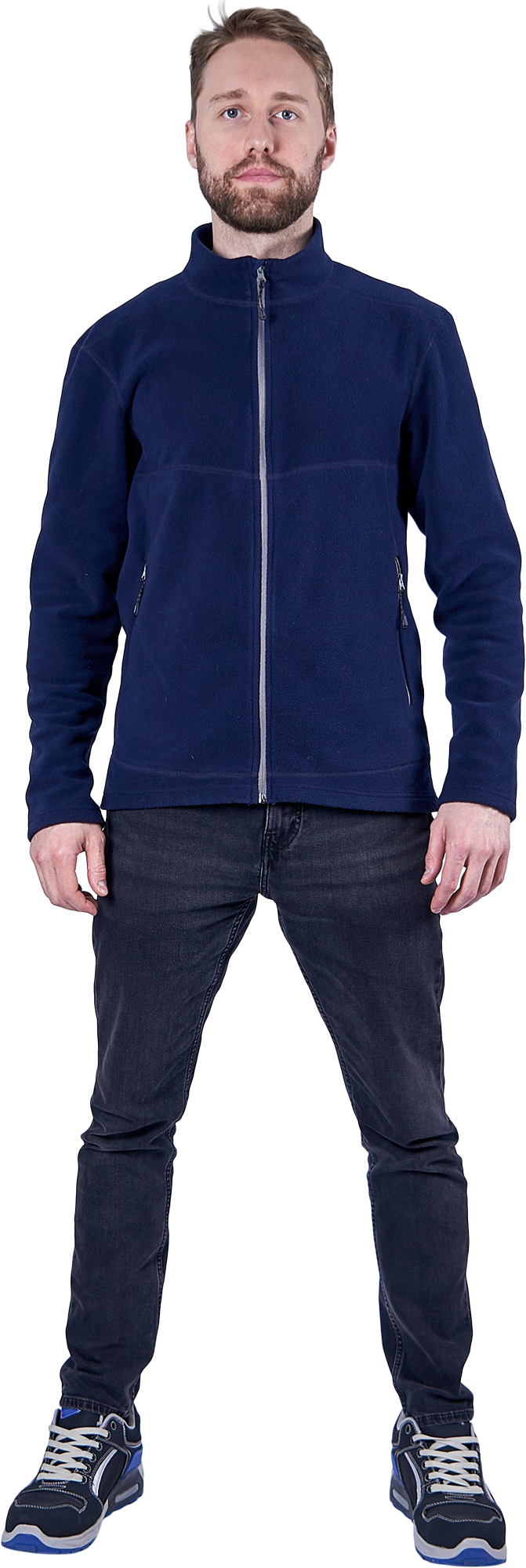 Куртка флисовая ФЬЮЖЕН, синяя