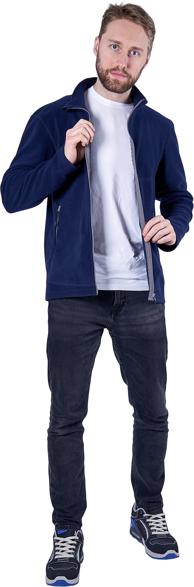 Куртка флисовая ФЬЮЖЕН, синяя