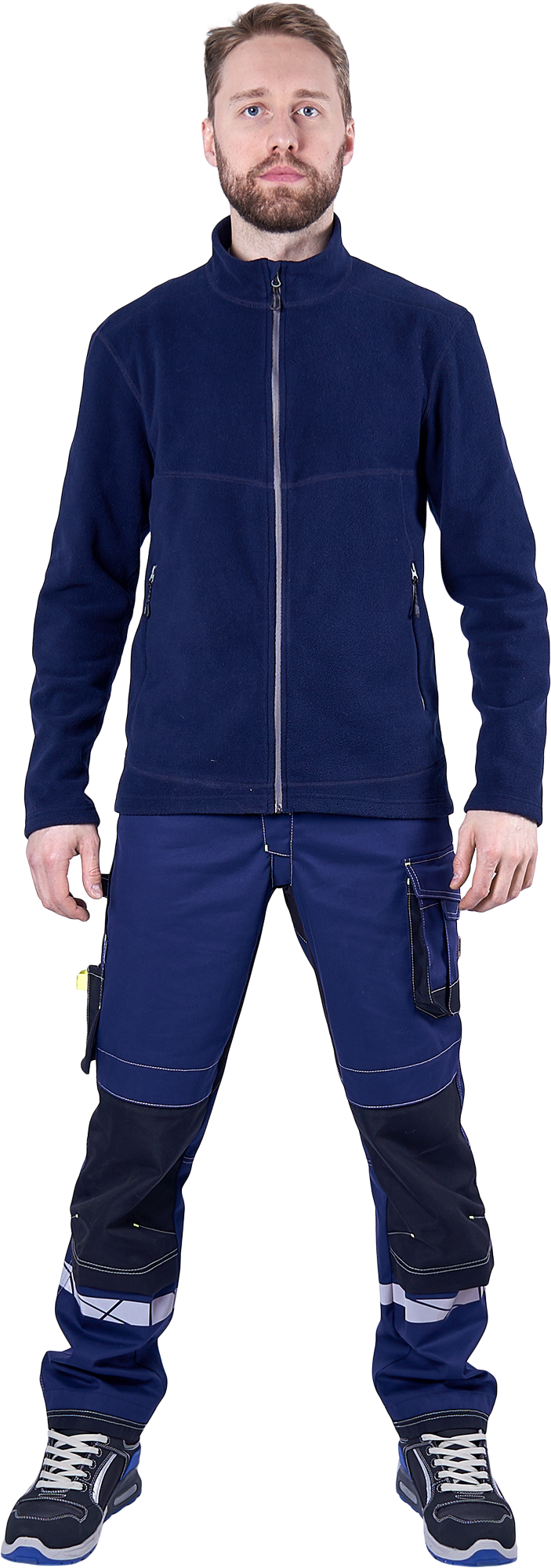 Куртка флисовая ФЬЮЖЕН, синяя