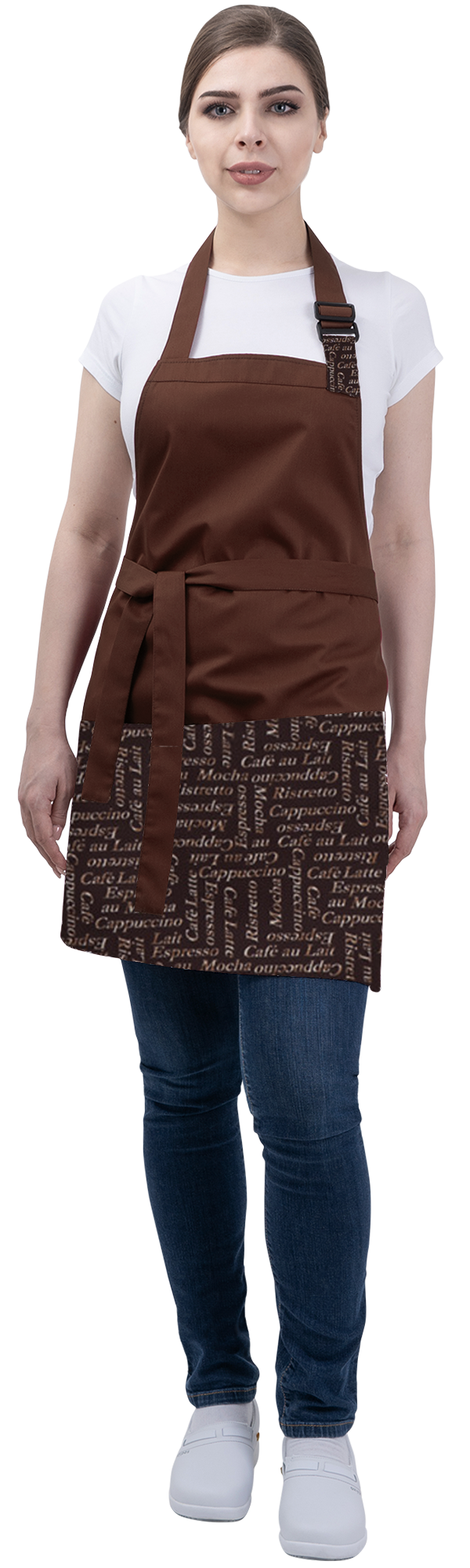 Фартук БАРИСТА, коричневый