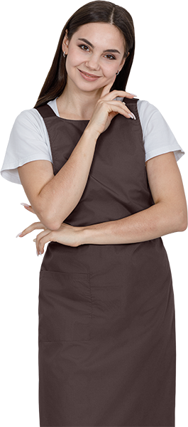 Фартук ЕВРО, коричневый