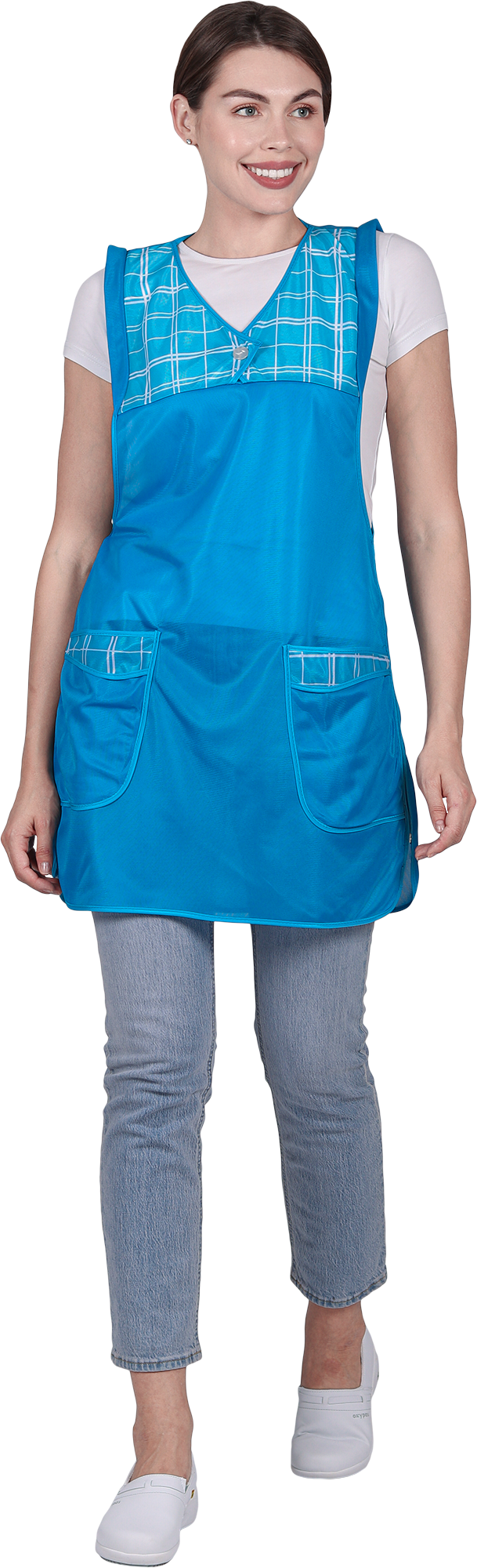 Фартук ХОЗЯЮШКА нейлоновый, бирюза