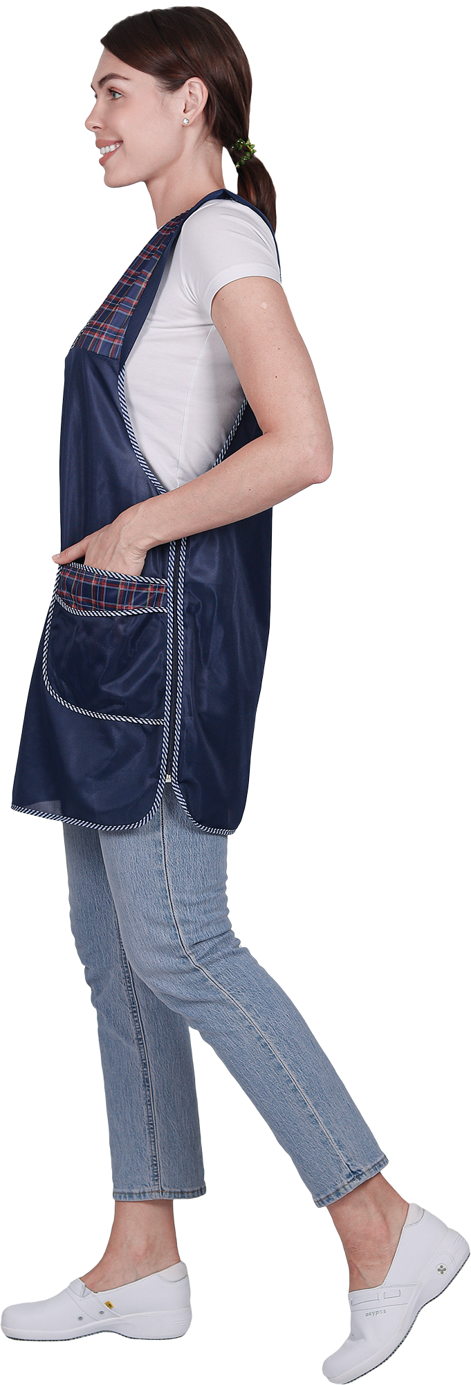 Фартук ХОЗЯЮШКА нейлоновый, т/синий