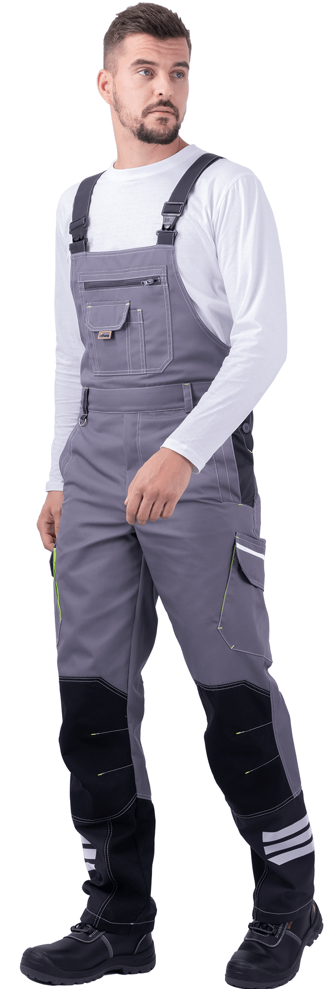 Полукомбинезон ЭДВАНС летний, серый-т.серый-черный