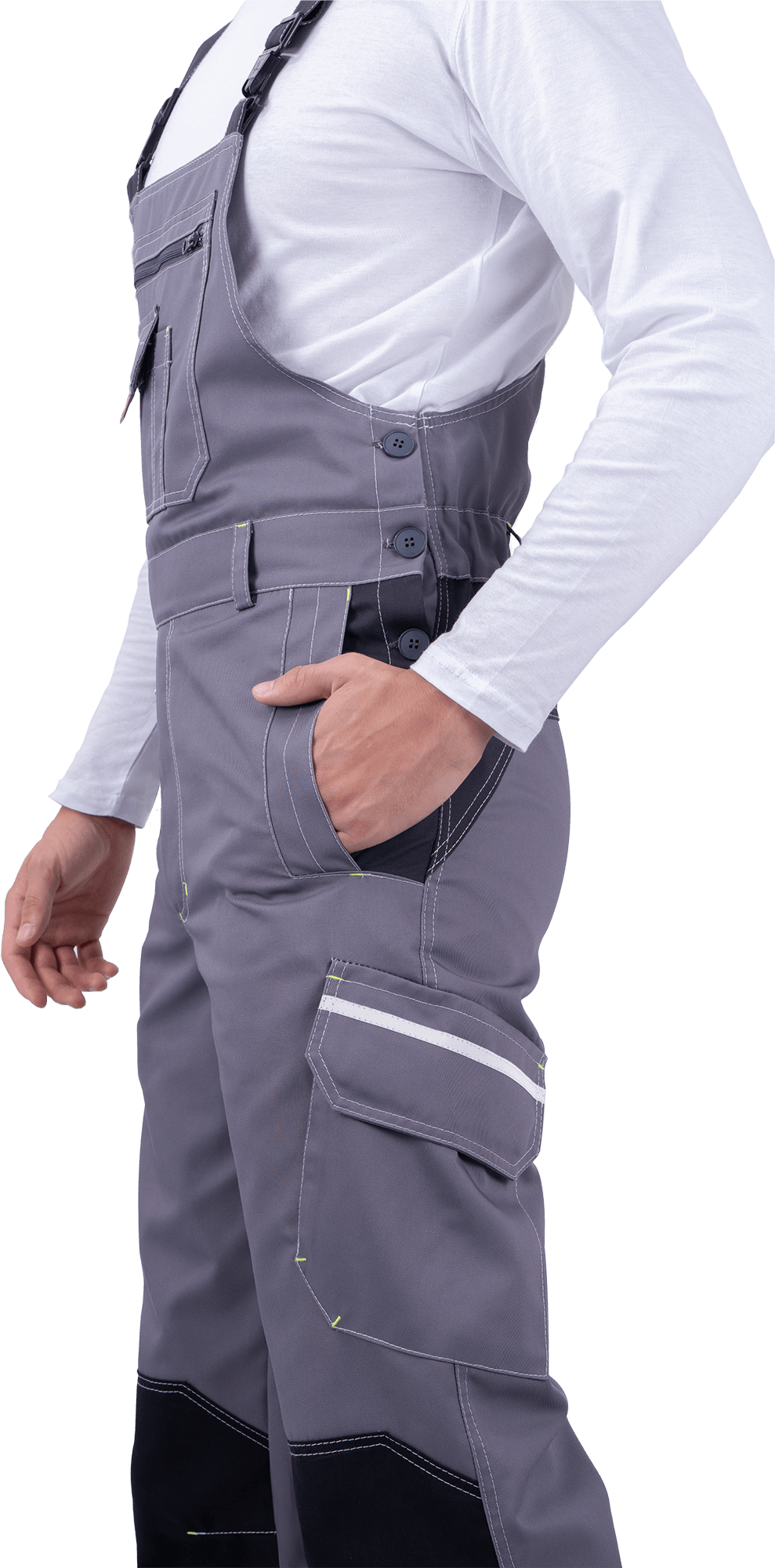 Полукомбинезон ЭДВАНС летний, серый-т.серый-черный