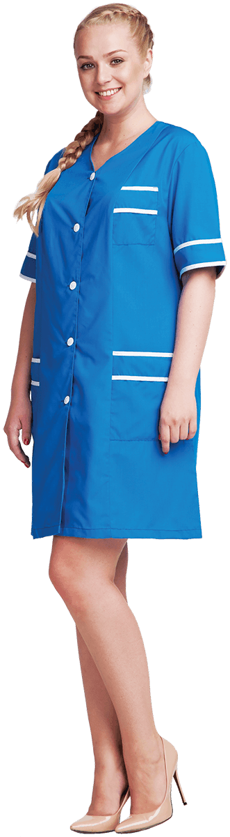 Халат ЕВГЕНИЯ, василек