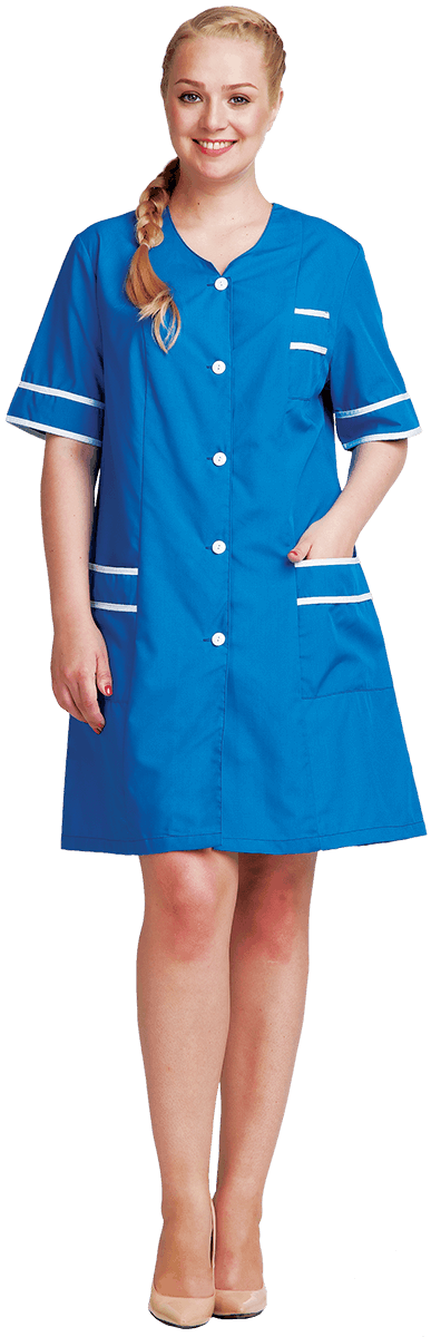 Халат ЕВГЕНИЯ, василек