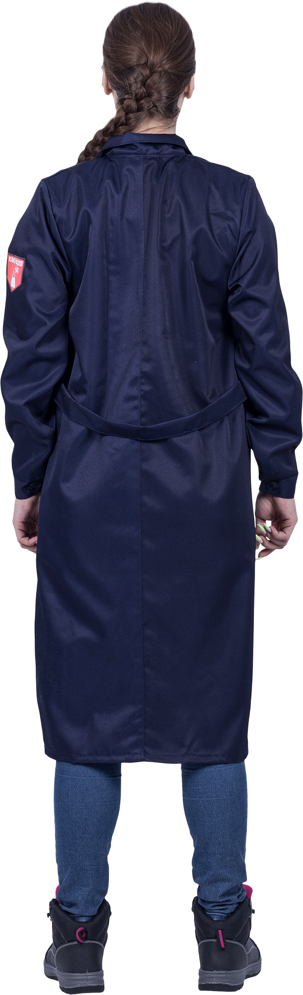 Халат кислотостойкий, т/синий, женский