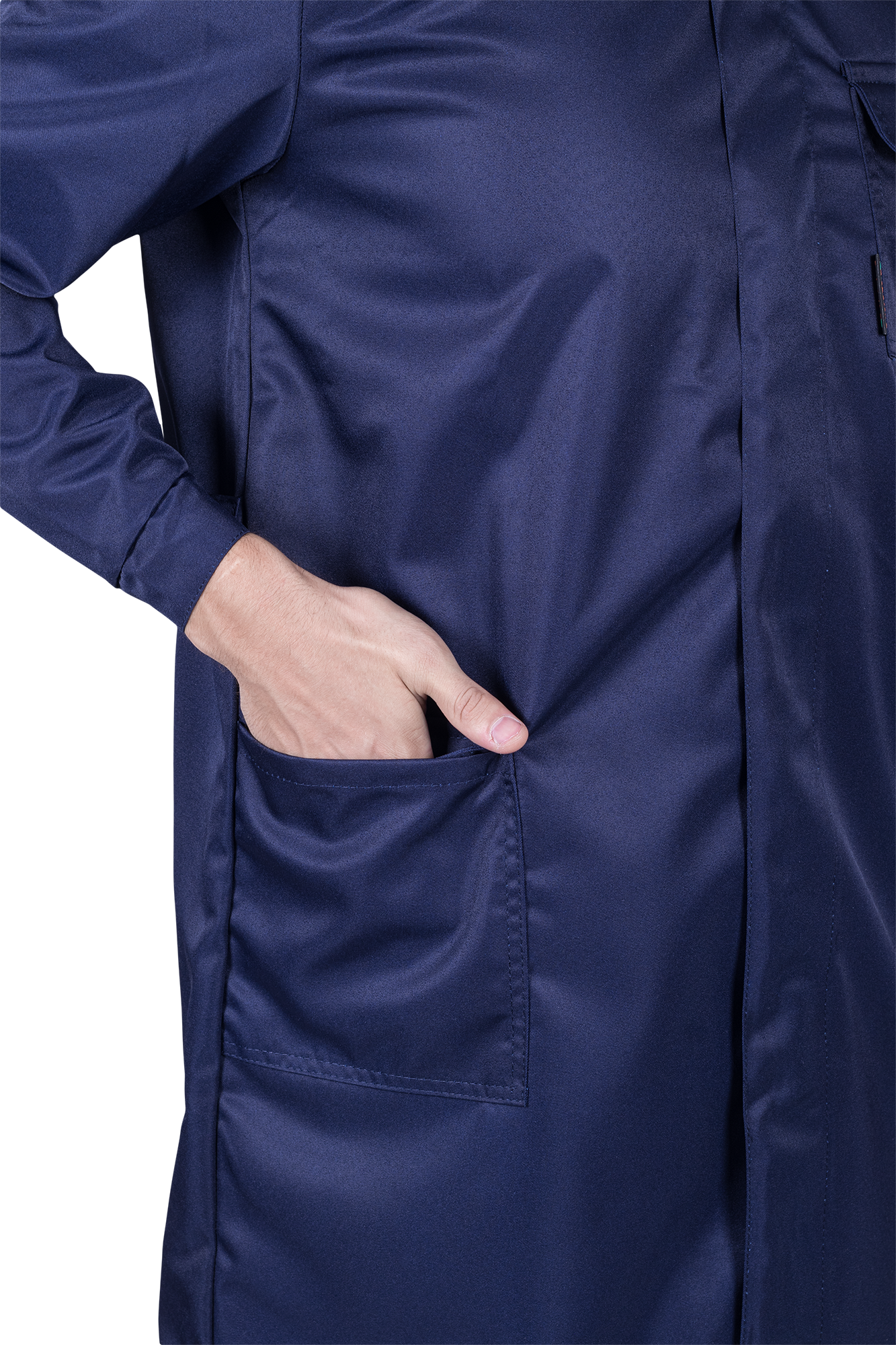 Халат кислотостойкий, т/синий