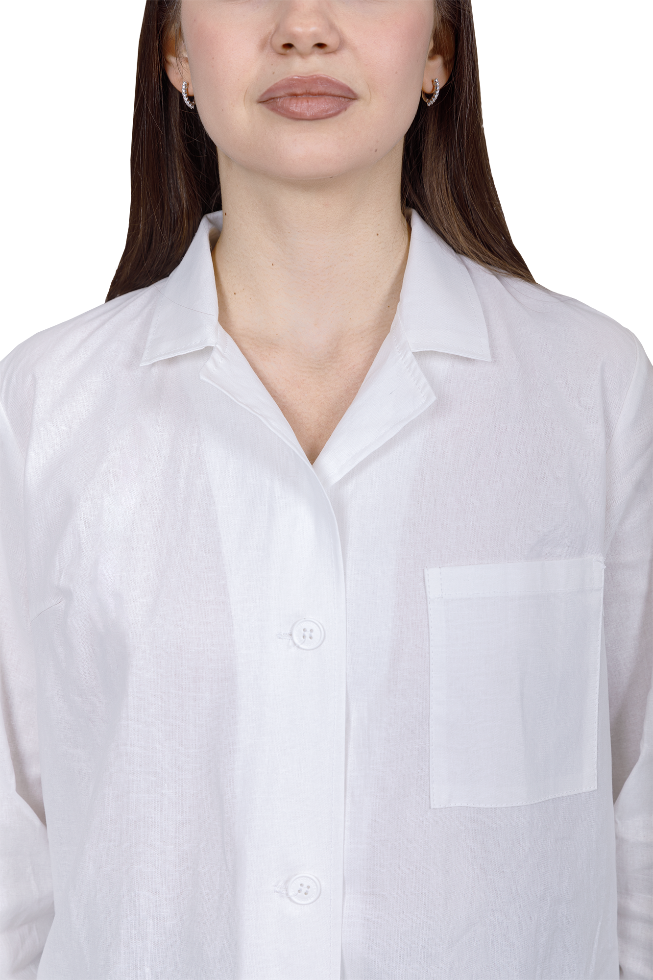 Халат рабочий БЯЗЬ летний, белый, женский (ГОСТ)