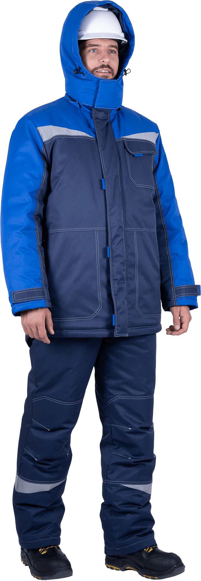 Костюм КМ-10 ЛЮКС зимний 3-4 класс, синий-василек