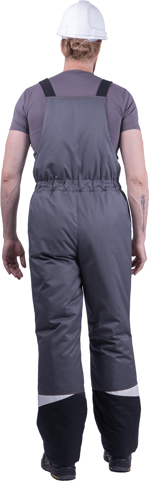 Костюм КМ-10 ЛЮКС зимний 3-4 класс, серый-красный-черный