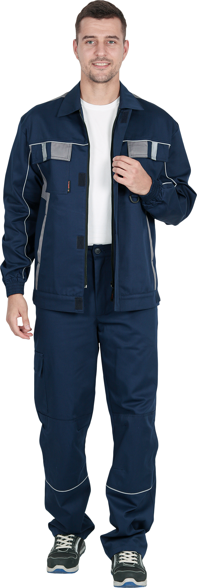 Костюм КОНФОРМ летний, т/синий-серый (Куртка+брюки) Импорт