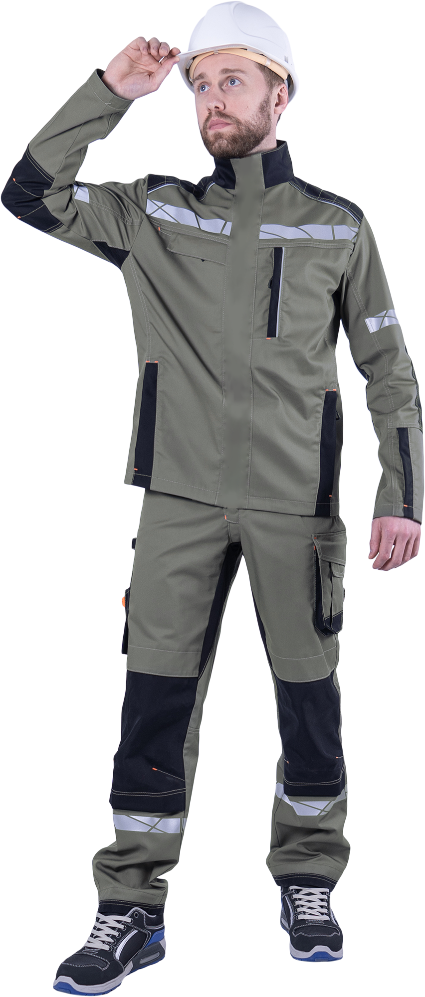 Куртка КОРПОРАЦИЯ летняя, хаки-черный