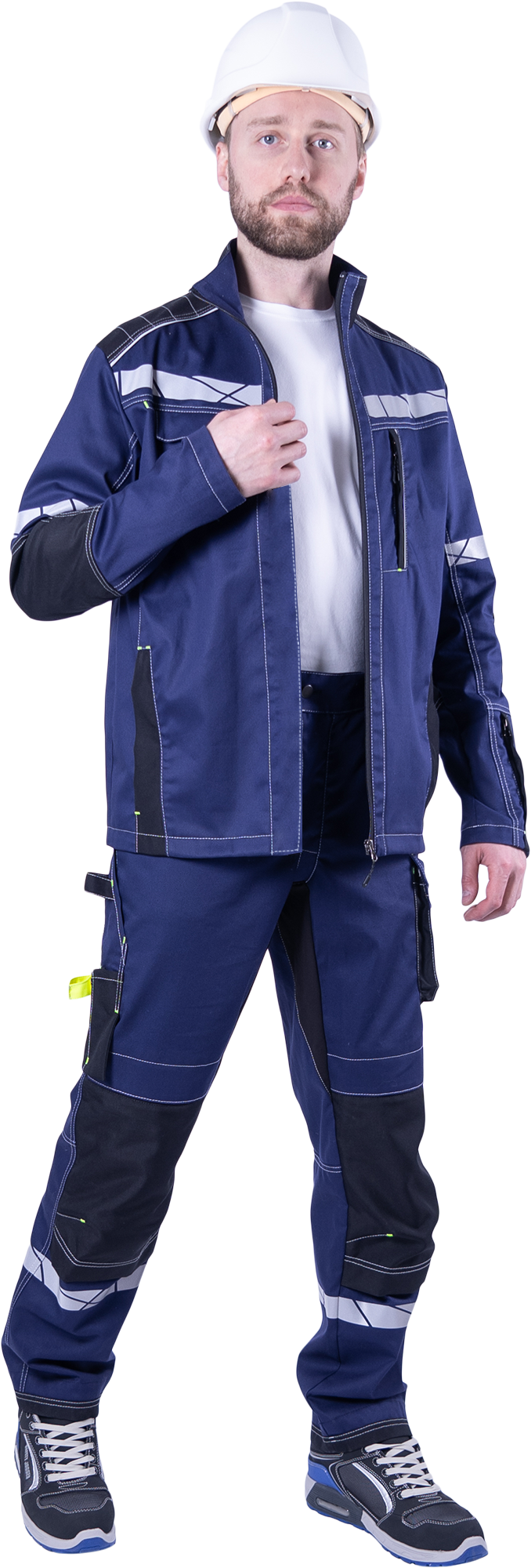 Брюки КОРПОРАЦИЯ летние, синий-черный