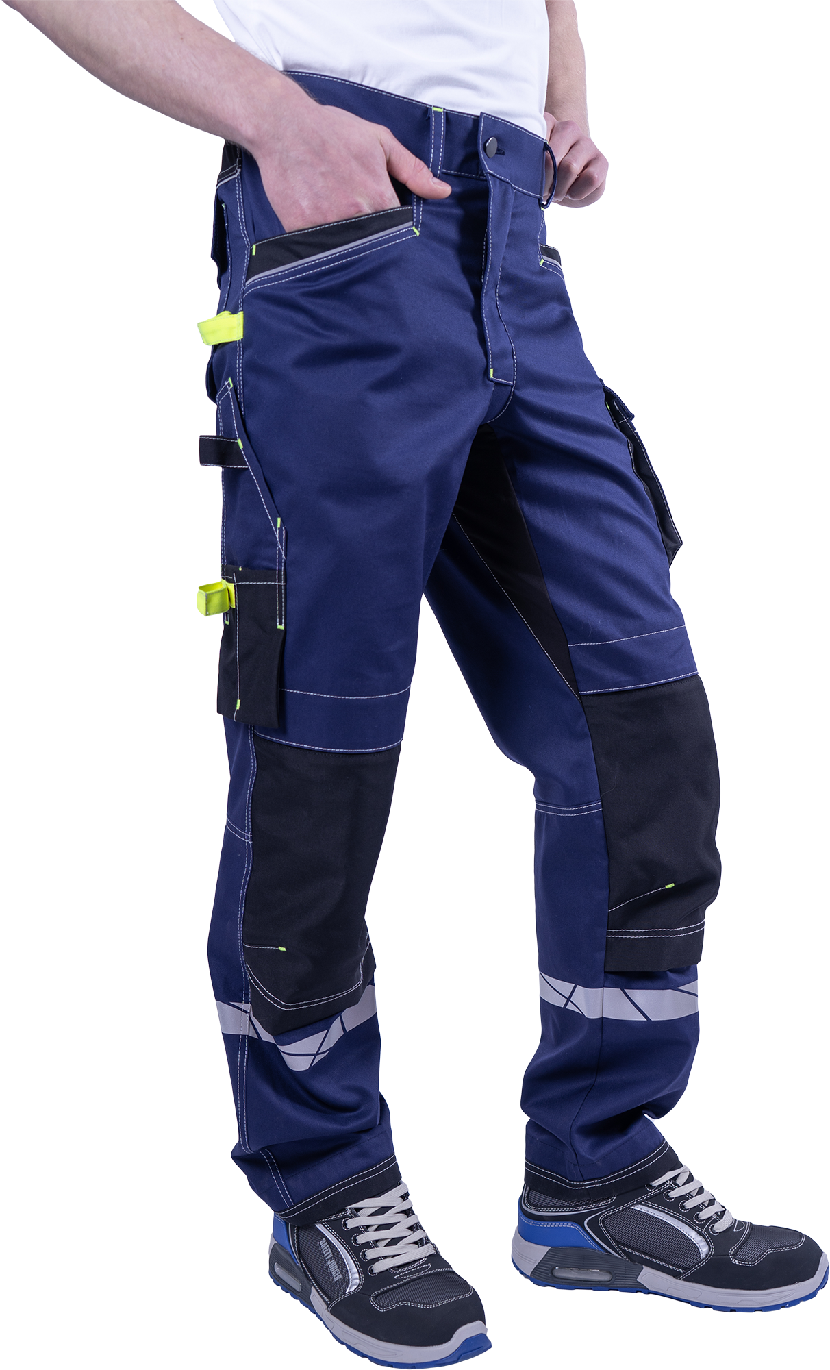 Брюки КОРПОРАЦИЯ летние, синий-черный