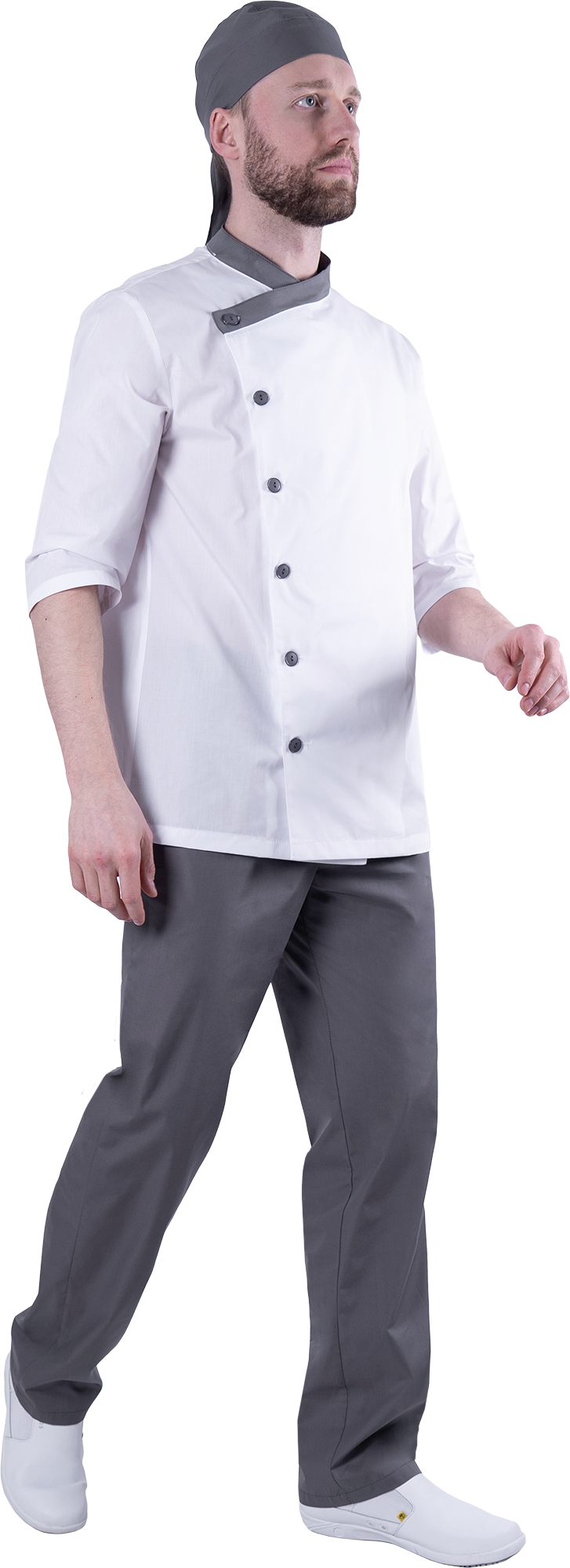 Костюм БИСТРО, белый-т/серый, мужской