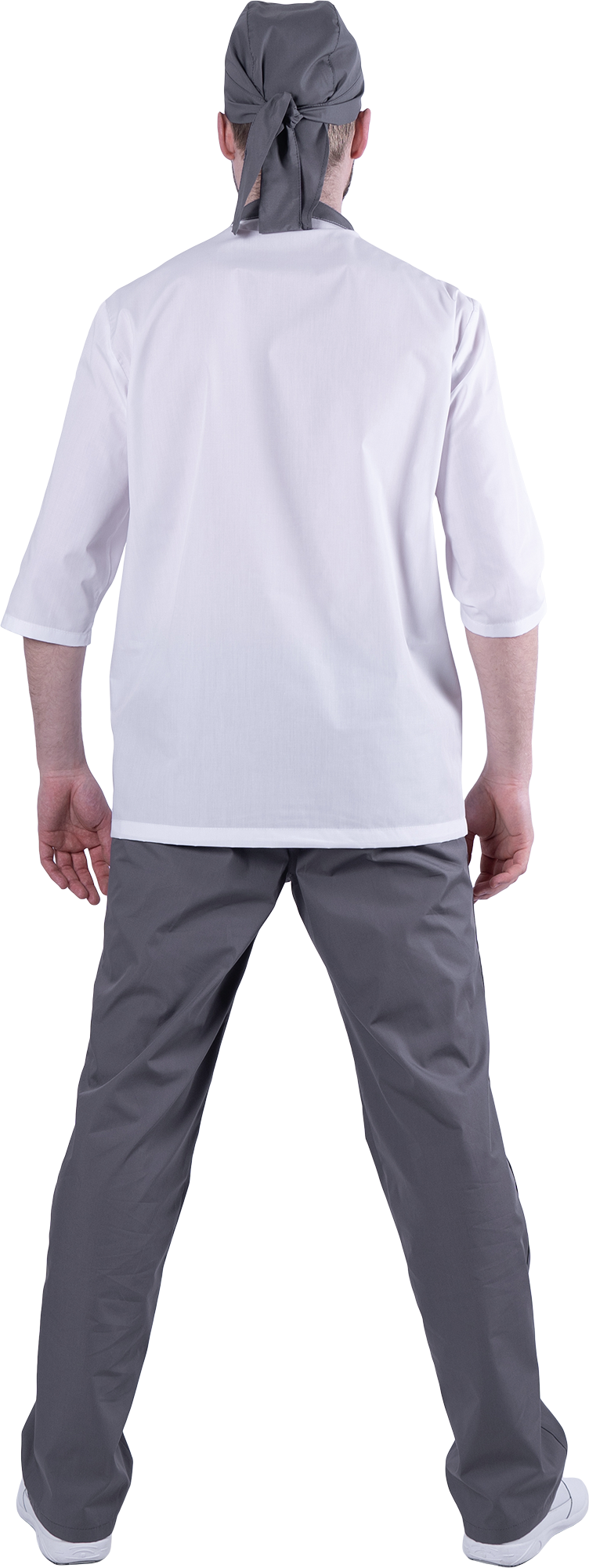 Костюм БИСТРО, белый-т/серый, мужской