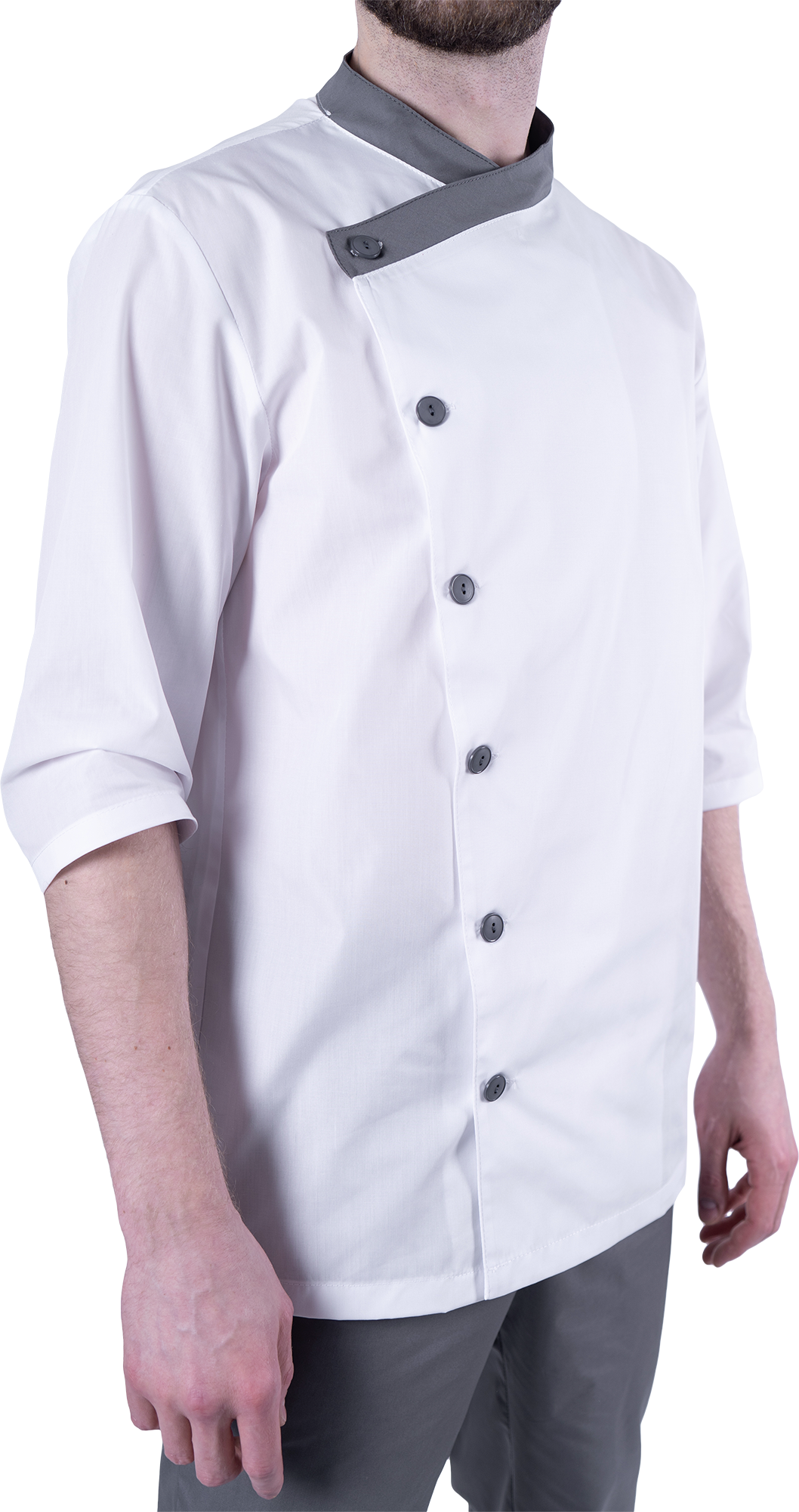 Костюм БИСТРО, белый-т/серый, мужской