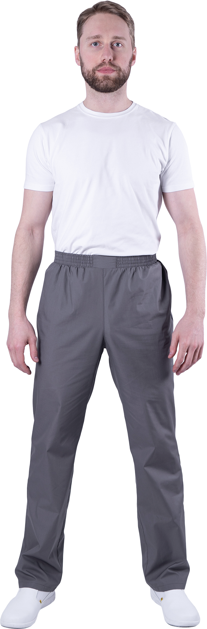 Костюм БИСТРО, белый-т/серый, мужской