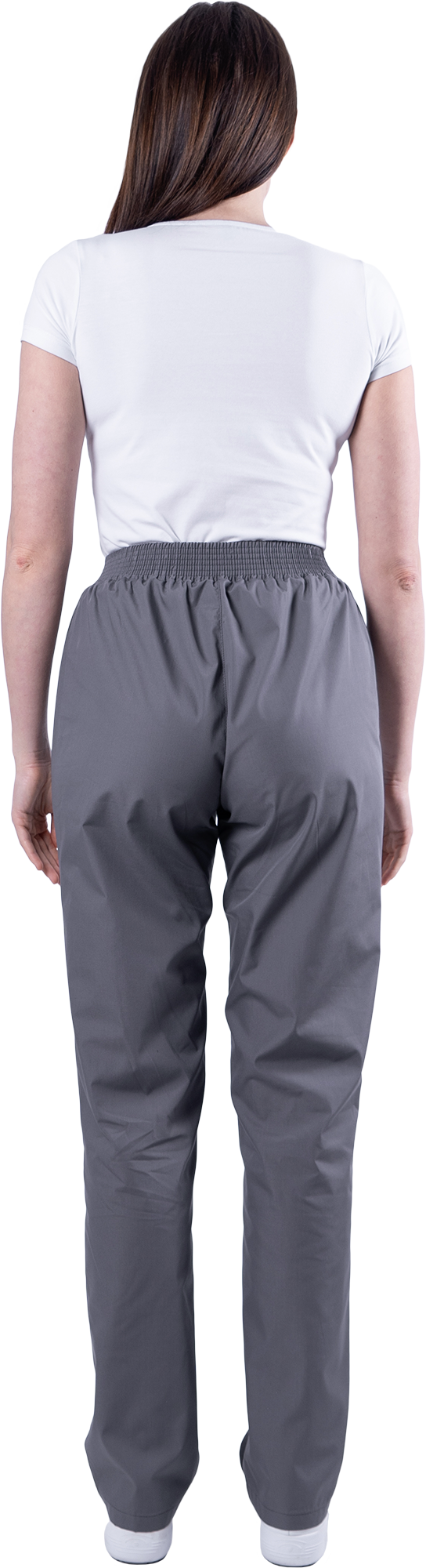 Костюм БИСТРО, белый-т/серый, женский