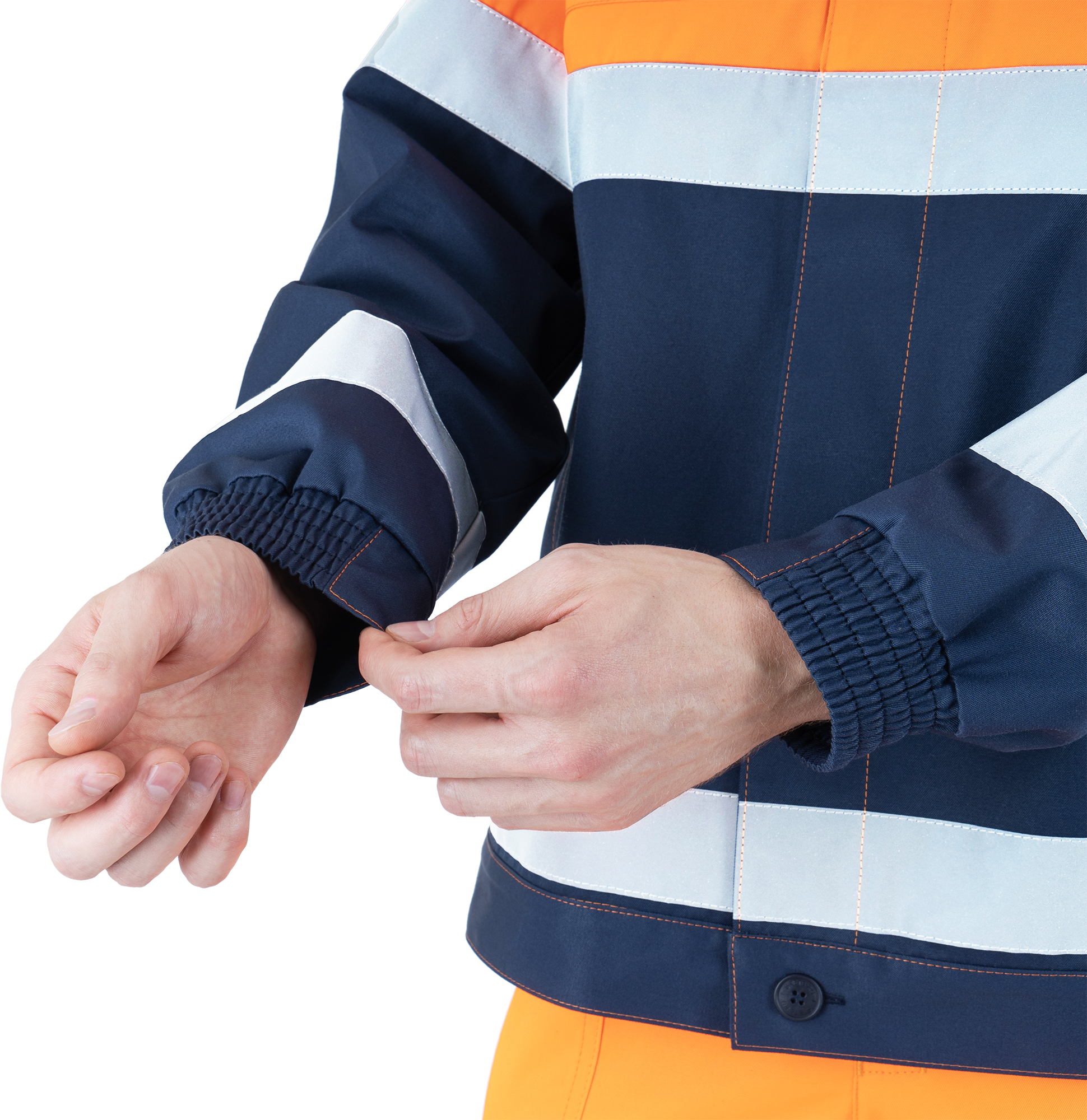 Костюм БРАЙТ, Со - 3-ий класс защиты, флуоресцентный оранжевый-синий