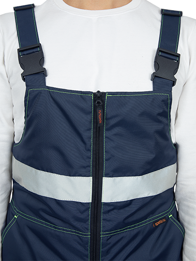 Костюм БРАЙТ зимний, Со - 3-й класс защиты, Тн - 2-й класс защиты, флуоресцентный желтый-синий