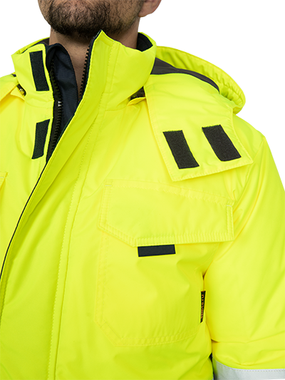 Костюм БРАЙТ зимний, Со - 3-й класс защиты, Тн - 2-й класс защиты, флуоресцентный желтый-синий