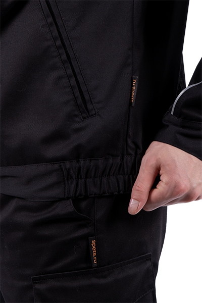 Костюм ФОРПОСТ летний, черный (куртка, брюки)