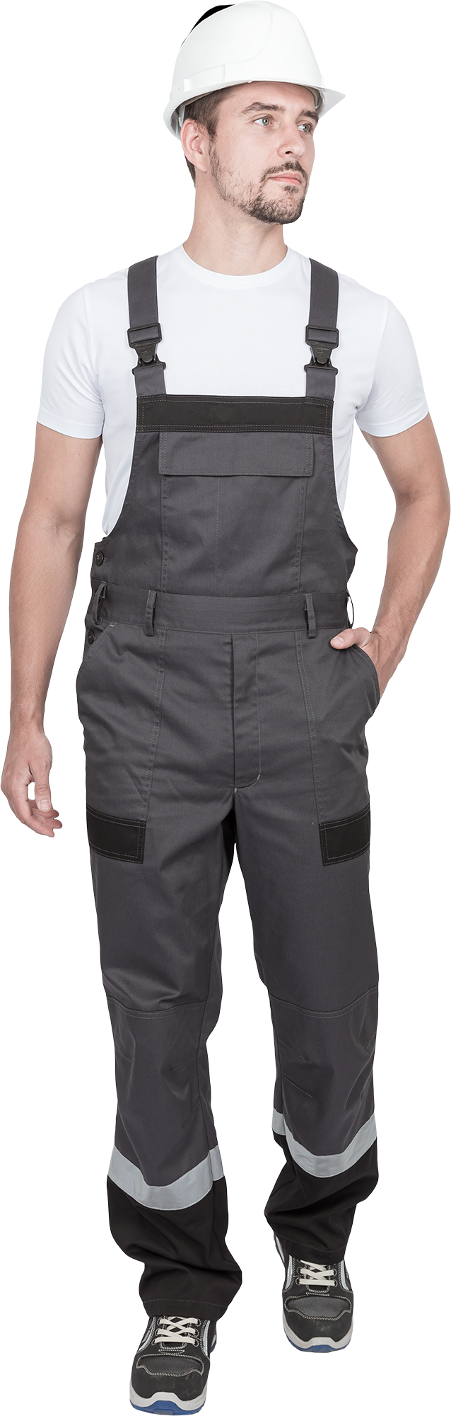 Костюм ГРАНИТ НЕО летний, серый-черный (Куртка+полукомбинезон) Импорт