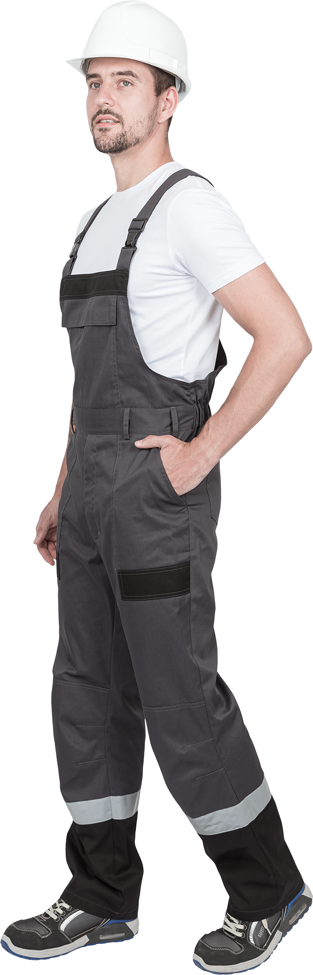 Костюм ГРАНИТ НЕО летний, серый-черный (Куртка+полукомбинезон) Импорт