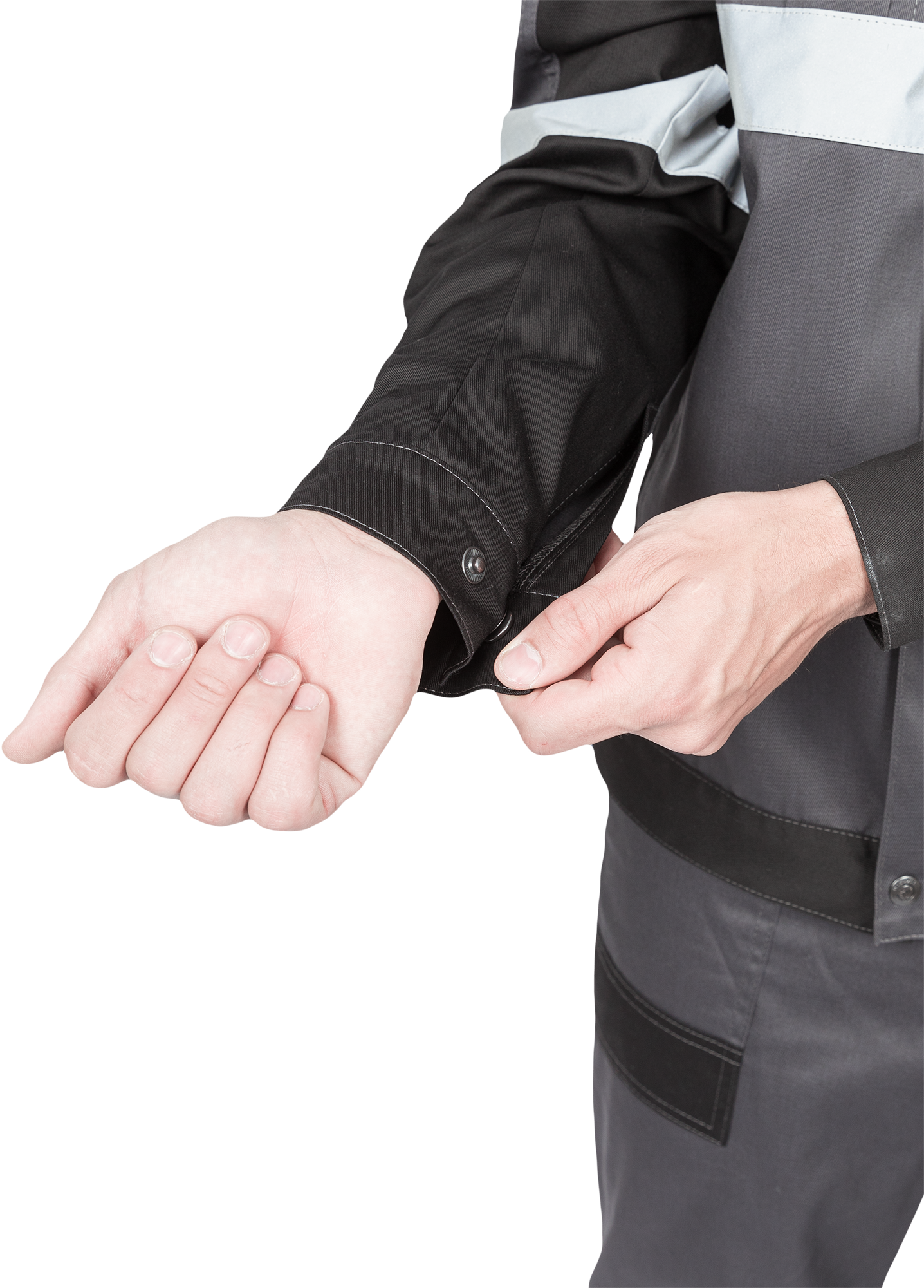 Костюм ГРАНИТ НЕО летний, серый-черный (Куртка+полукомбинезон) Импорт