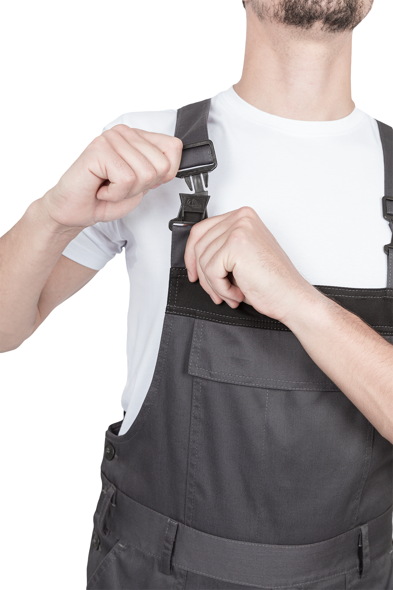 Костюм ГРАНИТ НЕО летний, серый-черный (Куртка+полукомбинезон) Импорт