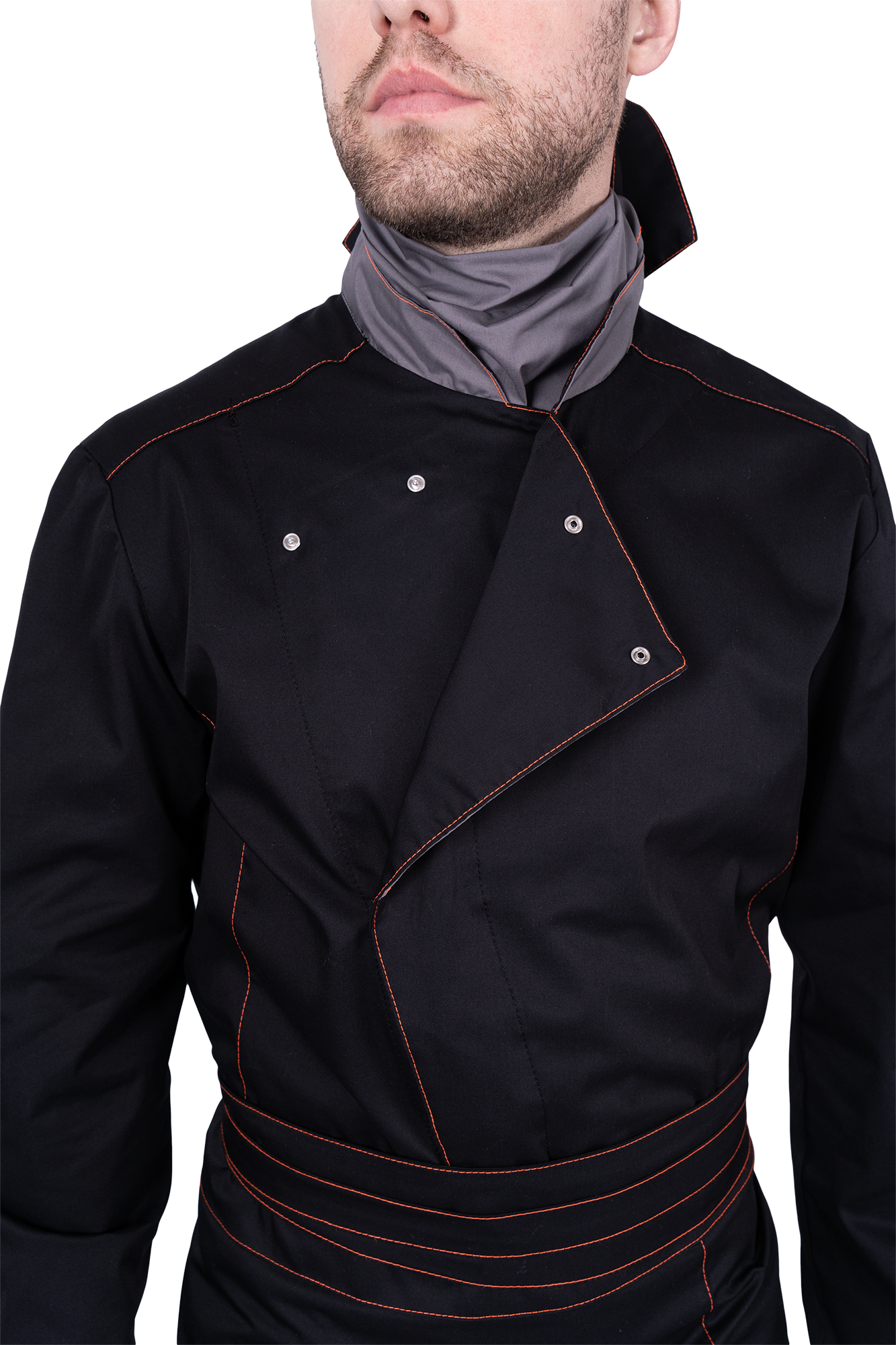 Костюм ГУРМАН , черный-серый