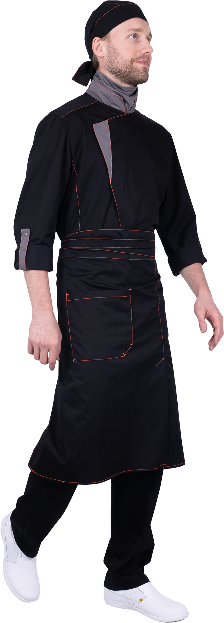 Костюм ГУРМАН , черный-серый