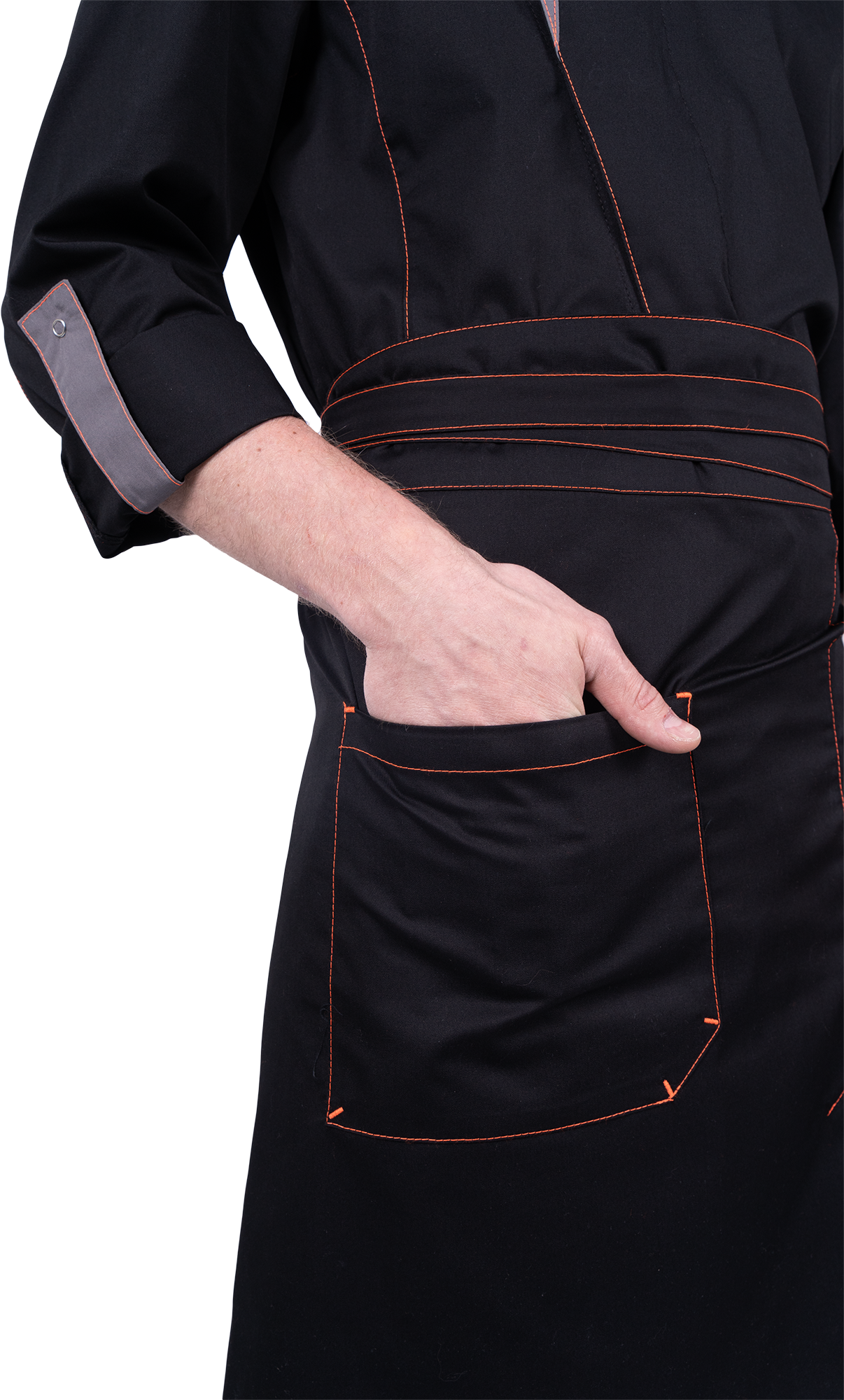 Костюм ГУРМАН , черный-серый